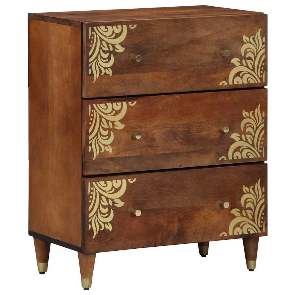 Sideboard 2 pcs Honey brown 60 x 33.5 x 75 cm Solid Mango wood